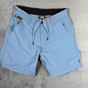 Howler Brothers Horizon Hybrid Shorts Mens 30 Blue Ripstop Quick Dry Fishing